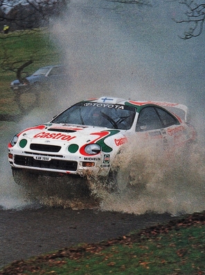 Juha Kankkunen - Nicky Grist
50º Network Q RAC Rally 1994. Toyota Celica GT-Four -ST205- (K-AM 7098). Clasificado 2º.

Del 20 al 23 de Noviembre, Chester, Cheshire, Inglaterra.
Superficie: tierra.

El Rally tenia un total de 2366.58 Km de los que 520.66 km divididos en 29 tramos, eran especiales.

Se inscribieron 178 equipos, tomaron la salida 178, finalizaron 97.@
Palabras clave: ;Toyota;Celica;ST205;Gran_Bretaña;RAC_Rally;1994;Inglaterra