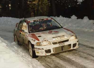 Armin Schwarz - Klaus Wicha
62º Rallye Automobile de Monte-Carlo 1994. Mitsubishi Lancer Evo I (L5 MRE). Clasificado 7º.

Del 22 al 27 de Enero, Monte-Carlo.
Superficie: asfalto - nieve.

El Rally tenia un total de 3058.00 km de los que 588.43 km divididos en 22 tramos eran especiales.

Se inscribieron 195 equipos, tomaron la salida 186, finalizaron 94.@
Palabras clave: ;Mitsubishi;Lancer;Montecarlo;1994