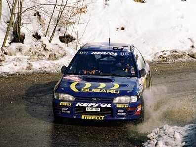 Carlos Sainz Cenamor - Luis Moya
63º Rallye Automobile de Monte-Carlo 1995. Subaru Impreza 555 (L 555 REP). Clasificado 1º.

Del 21 al 26 de Enero, Monte-Carlo.
Superficie: asfalto - nieve.

El Rally tenia un total de 2607.00 km de los que 546.80 km divididos en 21 tramos eran especiales.

Se inscribieron 207 equipos, tomaron la salida 204, finalizaron 83.@
Palabras clave: ;Luis_Moya;Subaru;Impreza;Montecarlo;1995