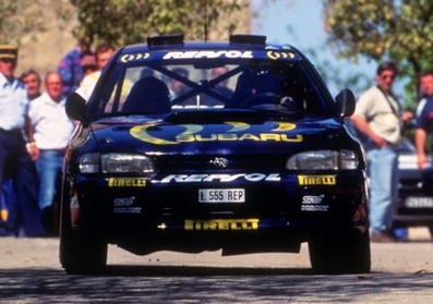 Carlos Sainz Cenamor - Luis Moya
39º Tour de Corse - Rallye de France 1995. Subaru Impreza 555 (L555 REP). Clasificado 4º.

Del 3 al 5 de Mayo, Ajaccio, Córcega, Francia.
Superficie:asfalto.

El Rally tenia un total de 1234.04 km de los que 481.17 km divididos en 22 tramos eran especiales.

Se inscribieron 94 equipos, tomaron la salida 91, finalizaron 44.@
Palabras clave: ;Luis_Moya;Subaru;Impreza;Corcega;Corse;1995