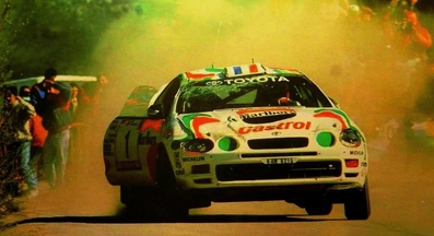 Didier Auriol - Bernard Occelli
29º TAP Rallye de Portugal 1995. Toyota Celica GT-Four -ST205- (K-AM 6215). Clasificado 5º.

Del 8 al 10 de Marzo, Figueira da Foz, Coimbra, Portugal.
Superficie: tierra.

El Rally tenia un total de 1,689.99 Km de los que 482.87 Km divididos en 33 tramos eran especiales (2 de ellos fueron cancelados SS24 y SS27 Secarias 1 y 2 de 7.91 Km, total 15.82 km cancelados).

Se inscribieron 120 equipos,tomaron la salida 114, finalizaron 39.@
Palabras clave: Didier_Auriol;Portugal;ST205;Toyota;Celica;1995
