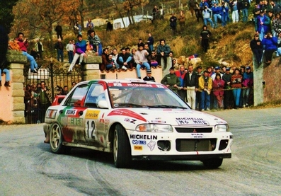 Andrea Aghini - Sauro Farnocchia
63º Rallye Automobile de Monte-Carlo 1995. Mitsubishi Lancer Evo II (M6 MRE). Clasificado 6º.

Del 21 al 26 de Enero, Monte-Carlo.
Superficie: asfalto - nieve.

El Rally tenia un total de 2607.00 km de los que 546.80 km divididos en 21 tramos eran especiales.

Se inscribieron 207 equipos, tomaron la salida 204, finalizaron 83.@
Palabras clave: ;Mitsubishi;Lancer;Evo2;Montecarlo;1995