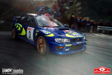 Colin McRae - Nicky Grist
39º Rallye Sanremo - Rallye d'Italia 1997. Subaru Impreza S5 WRC '97 (P7 WRC). Clasificado 1º.

Del 12 al 15 de Octubre, Sanremo.
Superficie: asfalto.

El Rally tenia un total de 1,365.91 Km de los que 396.21 Km divididos en 25 tramos eran especiales, (3 de ellos fueron cancelados SS1 Poggio de 2.09 Km, SS2 S.Romolo 1 de 10.02 Km y SS19 Baiardo 2 de 10.47 Km).

Se inscribieron 125 equipos, tomaron la salida 125, finalizaron 67.

COPYRIGHT Sergio Biancolli
@
Palabras clave: ;Sanremo;Italia;Subaru;Impreza;WRC;1997