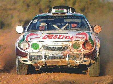 Ian Duncan - David Williamson
45º Safari Rally Kenya 1997. Toyota Celica GT-Four (ST205). Clasificado 3º.
El Rally tenia un total de 2,324.65 Km de los que 1.318 km eran cronometrados con 13 controles horarios.@
Palabras clave: Toyota;Celica;Safari;ST205;1997