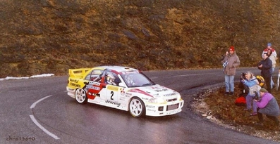 Uwe Nittel - Christina (Tina) Thörner
65º Rallye Automobile de Monte-Carlo 1997. Mitsubishi Lancer Evo III (N7 MRE). Clasificado 5º.

Del 18 al 22 de Enero, Monte-Carlo.
Superficie: asfalto - nieve.

El Rally tenia un total de 1704.90 km de los que 398.31 km divididos en 18 tramos, eran especiales.

Tomaron la salida 23 equiposs, finalizaron 17.@
Palabras clave: Mitsubishi;Lancer;Montecarlo;1997