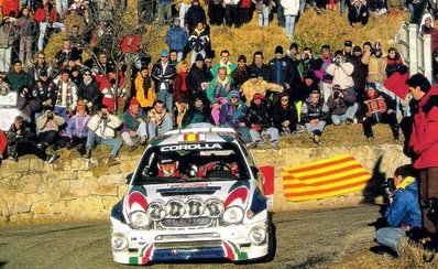 Carlos Sainz Cenamor - Luí­s Moya
66º Rallye Automobile de Monte-Carlo 1998. Toyota Corolla WRC (K-AM 307). Clasificado 1º.

Del 19 al 21 de Enero, Monte-Carlo.
Superficie: asfalto - nieve.

El Rally tenia un total de 1454.53 km de los que 359.19 km divididos en 18 tramos eran especiales.

Tomaron la salida 106 equipos, finalizaron 60.@
Palabras clave: Carlos_Sainz;Luis_Moya;Toyota;Corolla;WRC;Montecarlo;1998