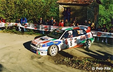 Carlos Sainz - Luis Moya
40º Rallye Sanremo - Rallye d'Italia 1998. Toyota Corolla WRC (K-AM 652). Clasificado 4º.

Del 12 al 14 Octubre, Sanremo, Imperia, Liguria, Italia.
Superficie: asfalto.

El Rally tenia un total de 1494.80 Km de los que 400.30 km divididos en 24 tramos eran especiales.

Se inscribieron 160 equipos, tomaron la salida 153, finalizaron 76.

© Petr Fitz
@
Palabras clave: Carlos_Sainz;Toyota;Corolla;WRC;Sanremo;1998