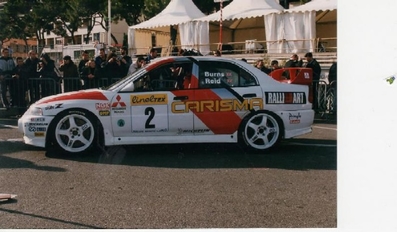Richard Burns - Robert Reid
66º Rallye Automobile de Monte-Carlo 1998. Mitsubishi Carisma GT Evo IV (P44 MRE). Clasificado 5º.

Del 19 al 21 de Enero, Monte-Carlo.
Superficie: asfalto - nieve.

El Rally tenia un total de 1454.53 km de los que 359.19 km divididos en 18 tramos eran especiales.

Tomaron la salida 106 equipos, finalizaron 60.@
Palabras clave: Mitsubishi;Carisma;Montecarlo;1998
