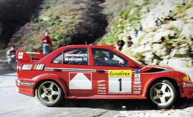 Tommi Mäkinen - Risto Mannisenmaki
67º Rallye Automobile de Monte-Carlo 1999. Mitsubishi Lancer Evo VI (S2 TMR). Clasificado 1º.

Del 17 al 20 de Enero, Monte-Carlo.
Superficie: asfalto - nieve.

El Rally tenia un total de 1613.7 km de los que 424.6 km divididos en 14 tramos eran especiales.

Tomaron la salida 86 equipos, finalizaron 46.@
Palabras clave: ;Mitsubishi_Lancer;Evo;VI;Montecarlo;1999