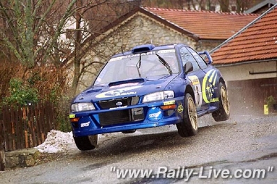 Juha Kankkunen - Juha Repo
67º Rallye Automobile de Monte-Carlo 1999. Subaru Impreza S5 WRC '99 (S8 SRT). Clasificado 2º.

Del 17 al 20 de Enero, Monte-Carlo.
Superficie: asfalto - nieve.

El Rally tenia un total de 1613.7 km de los que 424.6 km divididos en 14 tramos, eran especiales.

Tomaron la salida 86 equipos, finalizaron 46.@
Palabras clave: ;Juha_Repo;Subaru;Impreza;Montecarlo;1999