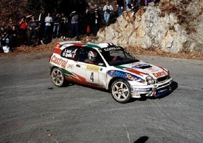 Didier Auriol - Denis Giraudet
67º Rally Automobile de Monte-Carlo 1999. Toyota Corolla WRC. (K-AM 941). Clasificado 3º.

Del 17 al 20 de Enero, Monte-Carlo.
Superficie: asfalto - nieve.

El Rally tenia un total de 1613.7 km de los que 424.6 km divididos en 14 tramos, eran especiales.

Tomaron la salida 86 equipos, finalizaron 46.@
Palabras clave: Didier_Auriol;Toyota;Corolla;WRC;Montecarlo;1999