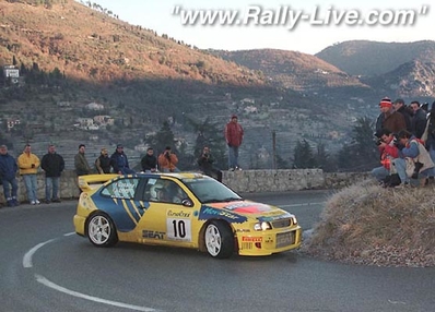 Piero Liatti - Carlo Cassina
67º Rallye Automobile de Monte-Carlo 1999. Seat Cordoba WRC (B-4904-UP). Clasificado 6º.

Del 17 al 20 de Enero, Monte-Carlo.
Superficie: asfalto - nieve.

El Rally tenia un total de 1613.7 km de los que 424.6 km divididos en 14 tramos, eran especiales.

Tomaron la salida 86 equipos, finalizaron 46.@
Palabras clave: Seat;Cordoba;WRC;Montecarlo;1999