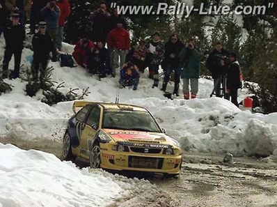 Piero Liatti - Carlo Cassina
67º Rallye Automobile de Monte-Carlo 1999. Seat Cordoba WRC (B-4904-UP). Clasificado 6º.

Del 17 al 20 de Enero, Monte-Carlo.
Superficie: asfalto - nieve.

El Rally tenia un total de 1613.7 km de los que 424.6 km divididos en 14 tramos, eran especiales.

Tomaron la salida 86 equipos, finalizaron 46.@
Palabras clave: Seat;Cordoba;WRC;Montecarlo;1999;nieve