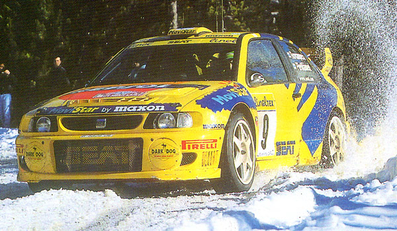 Harri Rovanperä - Risto Pietiläinen
67º Rallye Automobile de Monte-Carlo 1999. Seat Cordoba WRC (B-5329-UL). Clasificado 7º.

Del 17 al 20 de Enero, Monte-Carlo.
Superficie: asfalto - nieve.

El Rally tenia un total de 1613.7 km de los que 424.6 km divididos en 14 tramos, eran especiales.

Tomaron la salida 86 equipos, finalizaron 46.@
Palabras clave: ;Seat;Cordoba;WRC;Montecarlo;1999;nieve