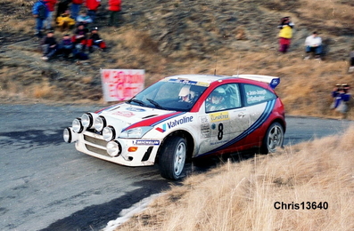 Simon Jean-Joseph - Fred Gallagher
67º Rallye Automobile de Monte-Carlo 1999. Ford Focus WRC 99 (S8 FMC). Finalizó 10º pero fue descalificado por considerarse que la bomba de agua era ilegal.

Del 17 al 20 de Enero, Monte-Carlo.
Superficie: asfalto - nieve.

El Rally tenia un total de 1613.20 km de los que 424.69 km divididos en 14 tramos eran especiales.

Tomaron la salida 86 equipos, finalizaron 46.@
Palabras clave: Ford;Focus;WRC;Montecarlo;1999