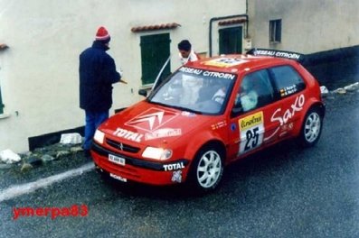 Jesús Puras - Marc Martí
67º Rallye Automobile de Monte-Carlo 1999. Citröen Saxo Kit Car (82 ARR 92). Abandonó por motor en SS1 Plan de Vitrolles - Faye de 48.28 Km.

Del 17 al 20 de Enero, Monte-Carlo.
Superficie: asfalto - nieve.

El Rally tenia un total de 1613.7 km de los que 424.6 km divididos en 14 tramos eran especiales.

Tomaron la salida 86 equipos, finalizaron 46.@
Palabras clave: Jesus_Puras;Citroen;Saxo;Kit-Car;Montecarlo;1999