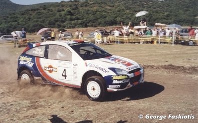 Colin McRae - Nicky Grist
48º Acropolis Rally 2001. Ford Focus WRC '01 (Y4 FMC). Clasificado 1º.

Del 14 al 17 de Junio, Atenas, Grecia.
Superficie: tierra.

El Rally tenia un total de 1613.98 km de los que 387.41 km divididos en 20 tramos eran especiales ((uno de ellos fue cancelado SS5 Elatia de 31.40 Km).

Tomaron la salida 110 equipos, finalizaron 47.

© George Faskiotis
@@
Palabras clave: Colin_McRae;Ford;Focus;WRC;Grecia;Acropolis;2001