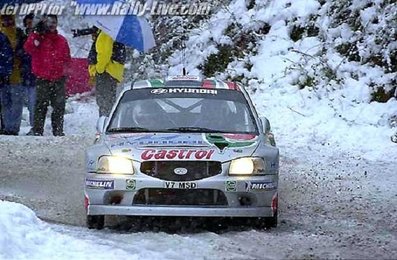 Piero Liatti - Carlo Cassina
69º Rallye de Monte-Carlo 2001. Hyundai Accent WRC. Retirado por motor.@
Palabras clave: Hyundai;Accent;WRC;Montecarlo;2001;nieve