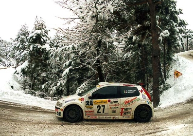 Andrea Maselli - Nicola Arena
69º Rallye de Monte-Carlo 2001. Fiat Punto Kit Car. Excluido.@
Palabras clave: Fiat;Punto;Kit_Car;Montecarlo;2001;nieve