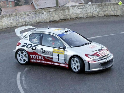 Richard Burns - Robert Reid
70º Rallye Automobile de Monte-Carlo 2002. Peugeot 206 WRC (938 NVB 75). Clasificado 8º.

Del 18 al 20 de Enero, Monaco.
Superficie: asfalto - nieve.

El Rally tenia un total de 1424.55 km km de los que 396.78 km divididos en 15 tramos eran especiales, (una de ellas fue cancelada SS2 Sisteron - Thoard 1 de 36.73 Km).

Se inscribieron 55 equipos, tomaron la salida 54, finalizaron 26.@
Palabras clave: Richard_Burns;Peugeot;WRC;Montecarlo;2002