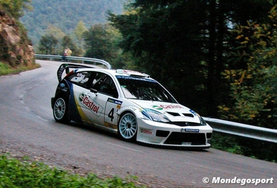 Markko Märtin - Michael Park
39º Rallye Catalunya - Costa Brava - Rallye de España 2003. Ford Focus RS WRC '03 (EK52 NWN). Clasificado 3º.

Del 24 al 26 de Octubre, Lloret de Mar, Girona, Catalunya, España.
Superficie: asfalto.

El Rally tenia un total de 1553.72 Km de los que 381.18 Km divididos en 22 tramos eran especiales.

Se inscribieron 49 equipos, tomaron la salida 47, finalizaron 33.

© Mondegosport
@
