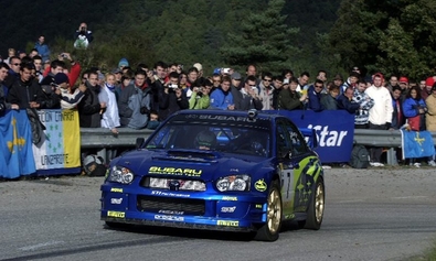Petter Solberg - Phil Mills
39º Rallye Catalunya - Costa Brava - Rallye de España 2003. Subaru Impreza S9 WRC '03 (S400 WRT). Clasificado 5º.

Del 24 al 26 de Octubre, Lloret de Mar, Girona, Catalunya, España.
Superficie: asfalto.

El Rally tenia un total de 1553.72 Km de los que 381.18 Km divididos en 22 tramos eran especiales.

Se inscribieron 49 equipos, tomaron la salida 47, finalizaron 33.@
Palabras clave: Petter_Solberg;Subaru;Impreza;WRC;Catalunya;2003;Spain