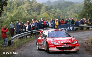 Marcus Grönholm - Timo Rautiainen
39º Rallye Catalunya - Costa Brava - Rallye de España 2003. Peugeot 206 WRC (945 NVB 75). Clasificado 6º.

Del 24 al 26 de Octubre, Lloret de Mar, Girona, Catalunya, España.
Superficie: asfalto.

El Rally tenia un total de 1553.72 Km de los que 381.18 Km divididos en 22 tramos eran especiales.

Se inscribieron 49 equipos, tomaron la salida 47, finalizaron 33.

© Petr Fitz
@@
Palabras clave: Peugeot;WRC;Catalunya;2003;Spain
