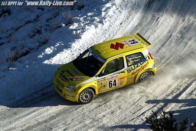 Ville-Pertti Teuronen - Harri Kaapro
71º Rallye de Monte-Carlo 2003. Suzuki Ignis S1600. Retirado por mecà¡nica.@
Palabras clave: Suzuki;Ignis;Montecarlo;2003;nieve