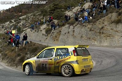 Ville-Pertti Teuronen - Harri Kaapro
71º Rallye de Monte-Carlo 2003. Suzuki Ignis S1600. Retirado por mecà¡nica.@
Palabras clave: Suzuki;Ignis;Montecarlo;2003