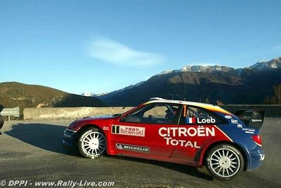 Sébastien Loeb - Daniel Elena
73º Rallye Automobile de Monte-Carlo 2005. Citröen Xsara WRC. Clasificado 1º.
El Rally tenis un total de 1,360.13 Km de los que 353.07 Km divididos en 15 tramos, eran especiales.
Tomaron la salida 34 equipos, finalizaron 24.@
Palabras clave: Sébastien_Loeb;Daniel_Elena;Citroen;Xsara;WRC;Montecarlo;2005