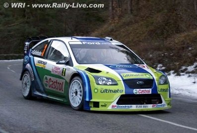 Marcus Grönholm - Timo Rautiainen
74º Rallye Automobile de Monte-Carlo 2006. Ford Focus RS WRC '06 (EU55 BMV). Clasificado 1º.

Del 20 al 22 de Enero, Monaco.
Superficie: asfalto - nieve.

El Rally tenia un total de 1294.89 Km de los que 366.39 km divididos en 18 tramos eran especiales, (2 de ellas fueron canceladas SS3 Pierlas - Ilonse 1 de 23.22 Km y SS11 La Tour sur Tinee - Utelle 2 de 18.73 Km).

Se inscribieron 53 equipos, tomaron la salida 51, finalizaron 43.@
Palabras clave: Marcus_Gronholm;Timo_Rautiainen;Ford;Focus;RS;WRC;Montecarlo;2006