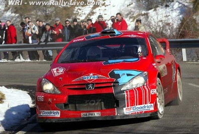 Toni Gardemeister - Jakke Honkanen
74º Rallye Automobile de Monte-Carlo 2006. Peugeot 307 WRC (268 PWX 75). Clasificado 3º.

Del 20 al 22 de Enero, Monaco.
Superficie: asfalto - nieve.

El Rally tenia un total de 1294.89 Km de los que 366.39 km divididos en 18 tramos eran especiales, (2 de ellas fueron canceladas SS3 Pierlas - Ilonse 1 de 23.22 Km y SS11 La Tour sur Tinee - Utelle 2 de 18.73 Km).

Se inscribieron 53 equipos, tomaron la salida 51, finalizaron 43.@
Palabras clave: Toni_Gardemeister;Peugeot;WRC;Montecarlo;2006