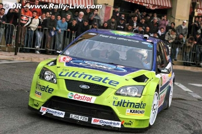 Mikko Hirvonen - Jarmo Lehtinen
75º Rallye Automobile de Monte-Carlo 2007. Ford Focus RS WRC 06 (EJ56 FZB). Clasificado 5º.

Del 18 al 21 de Enero, Valence, Monte-Carlo.
Superficie: asfalto - nieve.

El Rally tenia un total de 1185.22 km de los que 328.54 km divididos en 15 tramos eran especiales.

Tomaron la salida 47 equipos, finalizaron 39.
Palabras clave: ;Jarmo_Lehtinen;Ford;Focus;RS;WRC;Montecarlo;2007