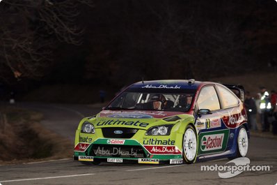 Mikko Hirvonen - Jarmo Lehtinen
76º Rallye Automobile de Monte-Carlo 2008. Ford Focus RS WRC '07 (EU07 SSZ). Clasificado 2º.

Del 24 al 27 de Enero, Valence - Monaco.
Superficie: asfalto - nieve.

El Rally tenia un total de 1481.25 km de los que 365.09 km divididos en 19 tramos, eran especiales.

Se inscribieron 50, tomaron la salida 47, finalizaron 34.@
Palabras clave: Mikko_Hirvonen;Ford;Focus;WRC;Montecarlo;2008