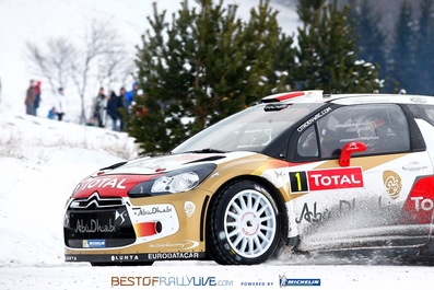 Sébastien Loeb - Daniel Elena
81º Rallye Automobile de Monte-Carlo 2013. Citröen DS3 WRC. Clasificado 1º.

Del 15 al 20 de Enero, Valence.
Superficie: asfalto - nieve.

El Rallye tenia un total de 1778.81 Km de los que 468.42 Km divididos en 18 tramos eran especiales (2 de ellos fueron cancelados por exceso de nieve, SS17 Moulinet - La Bollene Vesubie 3 de 23.54 Km y SS18 Lantosque - Luceram 2 de 18.95 Km).

Tomaron la salida 73 equipos, finalizaron 45.@
Palabras clave: Sebastien_Loeb;Citroen;DS3;WRC;Montecarlo;2013;nieve