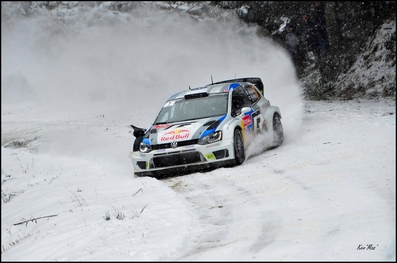 Jari-Matti Latvala - Miikka Anttila
81º Rallye Automobile de Monte-Carlo 2013. Volkswagen Polo R WRC (WOB VW 360). Abandonó por accidente en SS14 Moulinet - La Bollène Vésubie 1 de 23.54 km.
Volkswagen Motorsport

Del 15 al 20 de Enero, Valence.
Superficie: asfalto - nieve.

El Rallye tenia un total de 1778.81 Km de los que 468.42 Km divididos en 18 tramos eran especiales (2 de ellos fueron cancelados por exceso de nieve, SS17 Moulinet - La Bollene Vesubie 3 de 23.54 Km y SS18 Lantosque - Luceram 2 de 18.95 Km).

Tomaron la salida 73 equipos, finalizaron 45.

COPYRIGHT Kevin Mazzilli
@
Palabras clave: ;Volkswagen;Polo;WRC;Montecarlo;2013;nieve