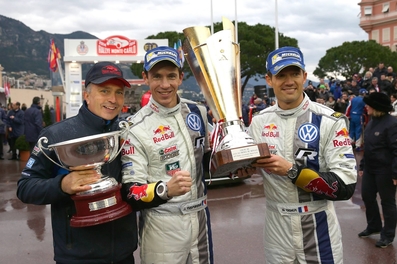 Sebastien Ogier - Julien Ingrassia
82º Rallye Automobile de Monte-Carlo 2014. Volkswagen Polo R WRC. Clasificado 1º.
El Rallye tenia un total de 1,373.36 Km de los que 360.48 divididos en 15 tramos, eran especiales, (una de ellas fue cancelada por exceso de nieve SS14 La Bollene Vesubie - Mouline 2 de 23.40 Km, mas conocido como Col de Turini, por exceso de nieve).
Se inscribieron 72 participantes, tomaron la salida 68, finalizaron 40.@
Palabras clave: Sebastien_Ogier;Julien_Ingrassia;Volkswagen;Polo;WRC;Montecarlo;2014;Personajes