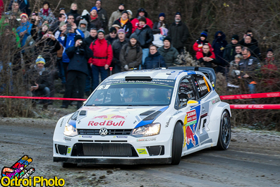 Andreas Mikkelsen - Mikko Markkula
82º Rallye Automobile de Monte-Carlo 2014. Volkswagen Polo R WRC. Clasificado 7º.
El Rallye tenia un total de 1,373.36 Km de los que 360.48 divididos en 15 tramos, eran especiales, (una de ellas fue cancelada por exceso de nieve SS14 La Bollene Vesubie - Mouline 2 de 23.40 Km, mas conocido como Col de Turini).
Se inscribieron 72 participantes, tomaron la salida 68, finalizaron 40.
Palabras clave: ;Volkswagen;Polo;WRC;Montecarlo;2014