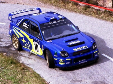 Tommi Mäkinen - Kaj Lindström
46º Rallye de France - Tour de Corse 2002. Subaru Impreza S8 WRC '02 (TM02 SRT). Abandonó por accidente en SS10 Carbuccia 2 de 10.66 Km.

Del 7 al 10 de Marzo, Ajaccio, Córcega, Francia.
Superficie: asfalto.

El Rally tenia un total de 937.83 km de los que 357.70 km divididos en 16 tramos, eran especiales.

Se inscribieron 68 equipos, tomaron la salida 61, finalizaron 37.@
Palabras clave: ;Subaru;Impreza;WRC;Còrcega;2002