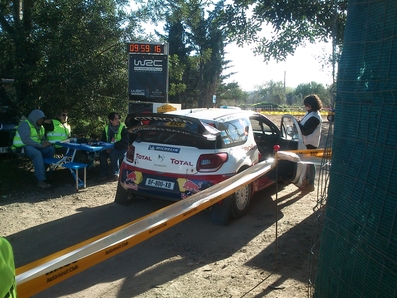 Mikko Hirvonen - Jarmo Lehtinen
48º RallyRACC Catalunya-Costa Daurada 2012. Citröen DS3 WRC. Clasificado 3º.
En control horario antes de entrar en el QS Qualifying Stage.
Palabras clave: Citroen;DS3;WRC;2012