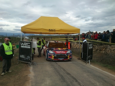 Sébastien Loeb - Daniel Elena 
48º RallyRACC Catalunya-Costa Daurada 2012. Citröen DS3 WRC. Clasificado 1º.

Preparándose para la última salida Oficial compitiendo para el Campeonato del Mundo de Rallys.

SS18, La Serra d'Almos de 4,11 Km.
Palabras clave: Citroen;DS3;WRC;2012;Catalunya