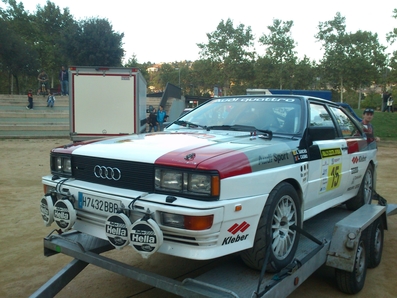 Alberto Sanchis - Laia Casino
60º Rally Costa Brava 2012. Audi Quattro 2200. Abandonó por rotura de los discos de freno.

FIA Europen Historic Sporting Rally Champions / Campeonato España Rallys de Velocidad para vehículos Históricos.
Palabras clave: Audi;Quattro;Costa_Brava;2012